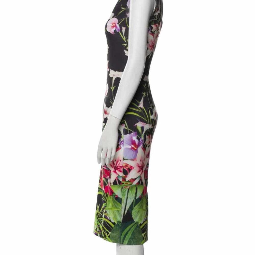 Ted Baker Floral Print Midi Length Dress - Picture 6 of 7